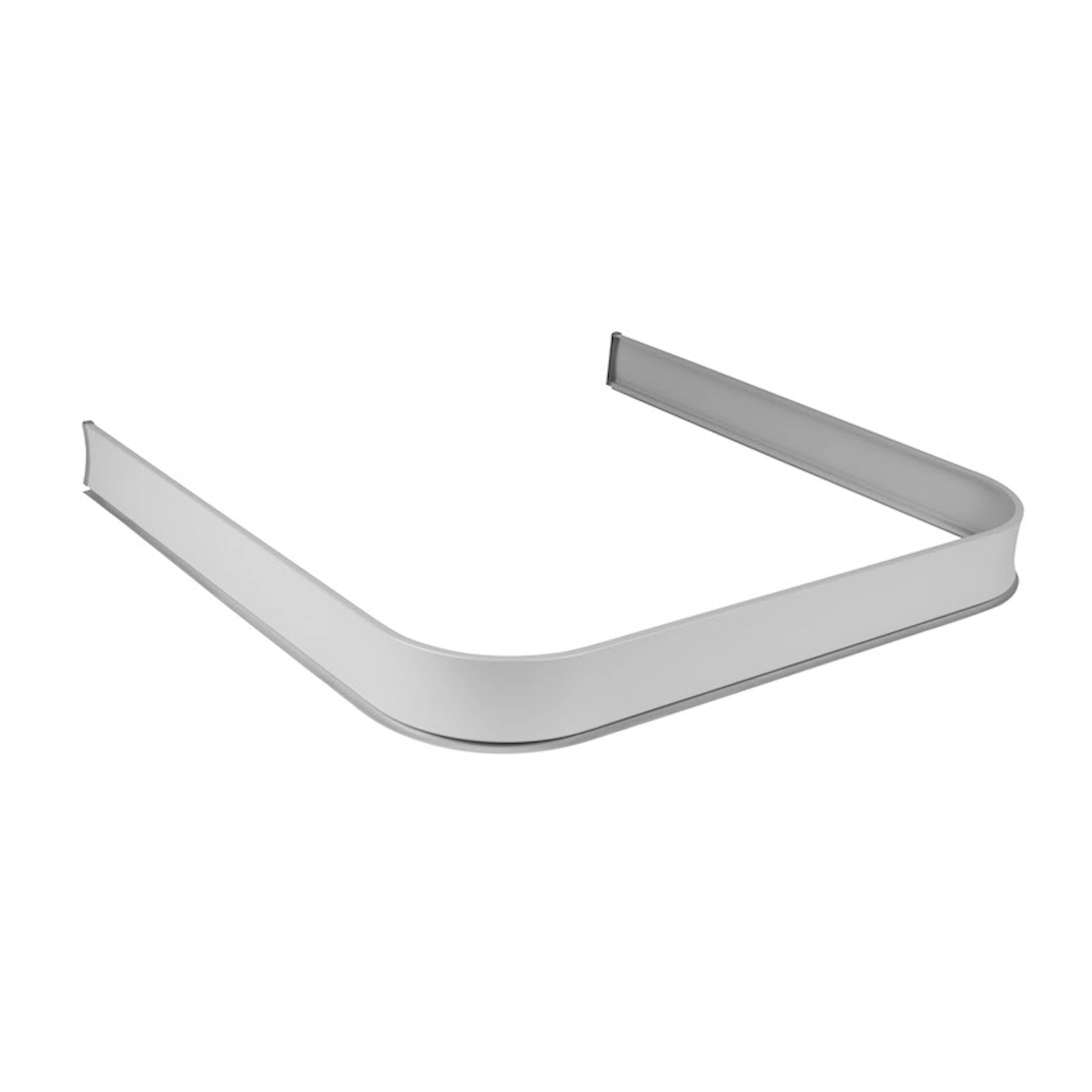 Duschsarg U-form silvergrå 92x92x92 cm Mått: 92x92x92 cm, Silvergrå