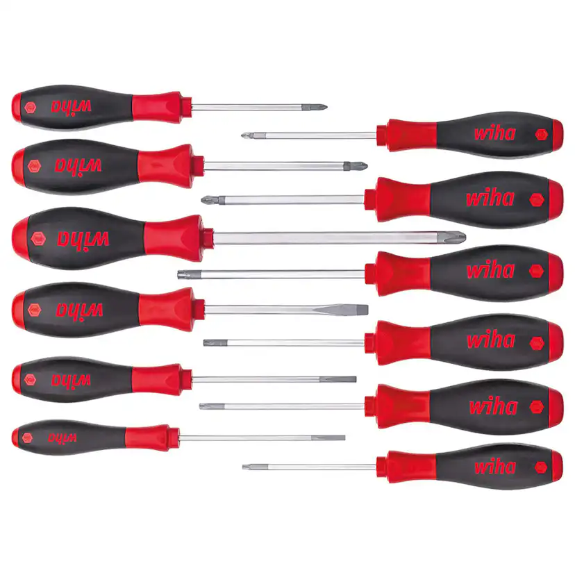 Skruvmejselset Wiha Softfinish 12-Delar