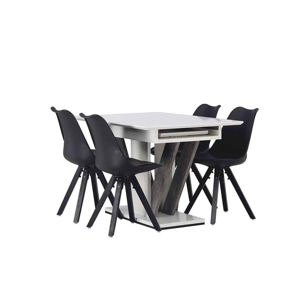 Matgrupp Venture Home Disa med 4 Zeno Stolar