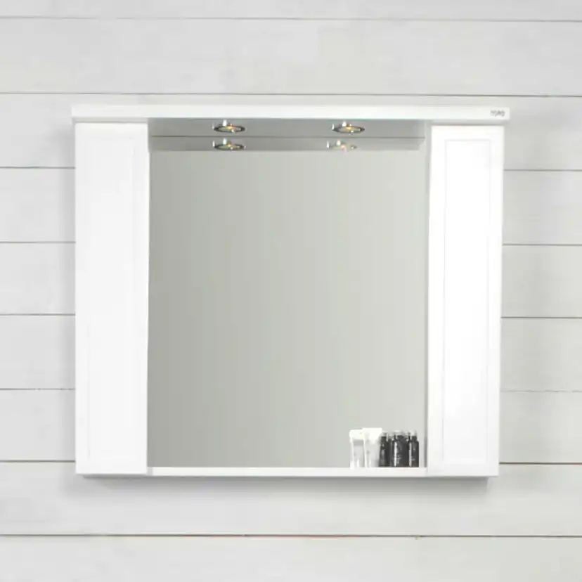 Möbelpaket Noro Newport 900 Matt Vit med Spegelskåp