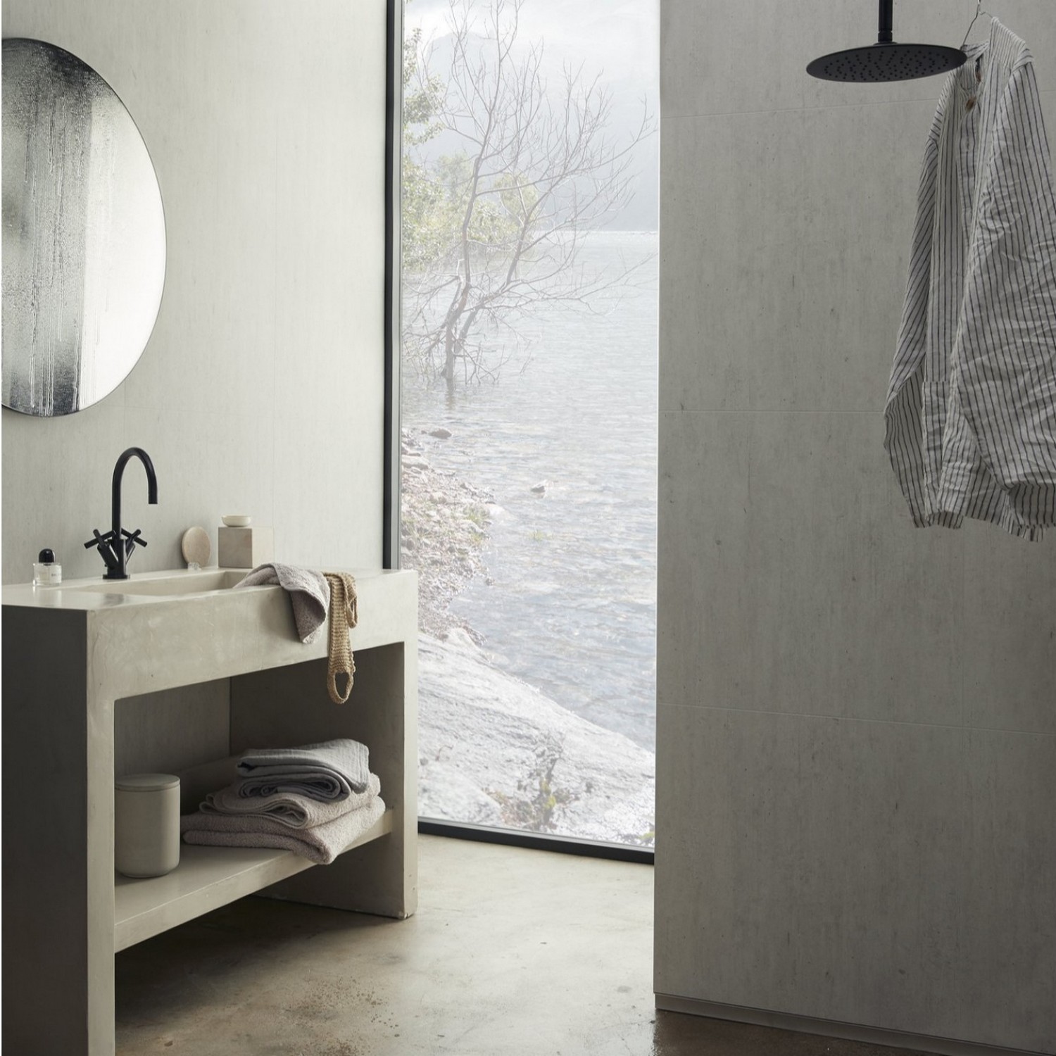 Våtrumsskiva BerryAlloc Wall & Water Brooklyn Betong 60x60