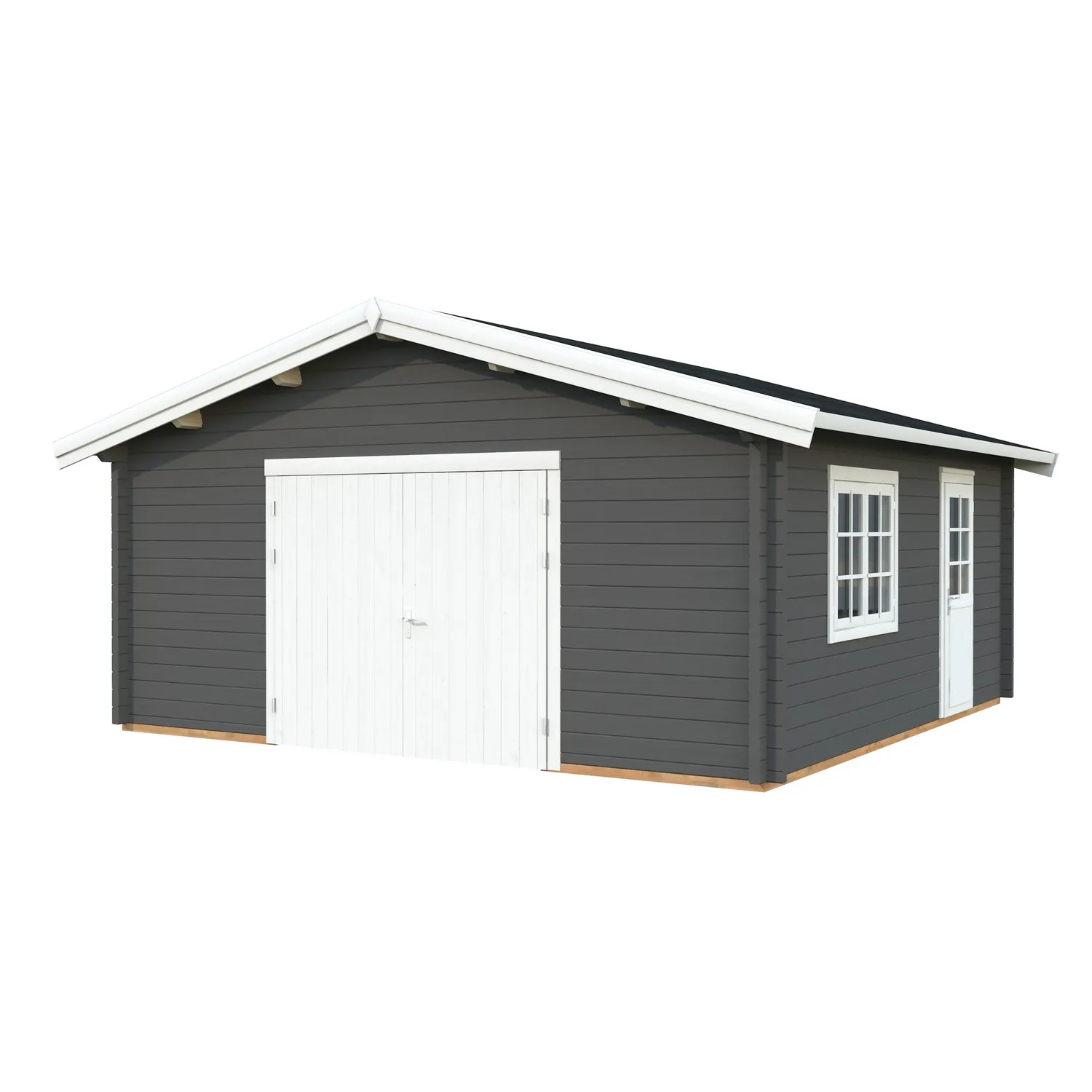 Mörkgrå/Vit