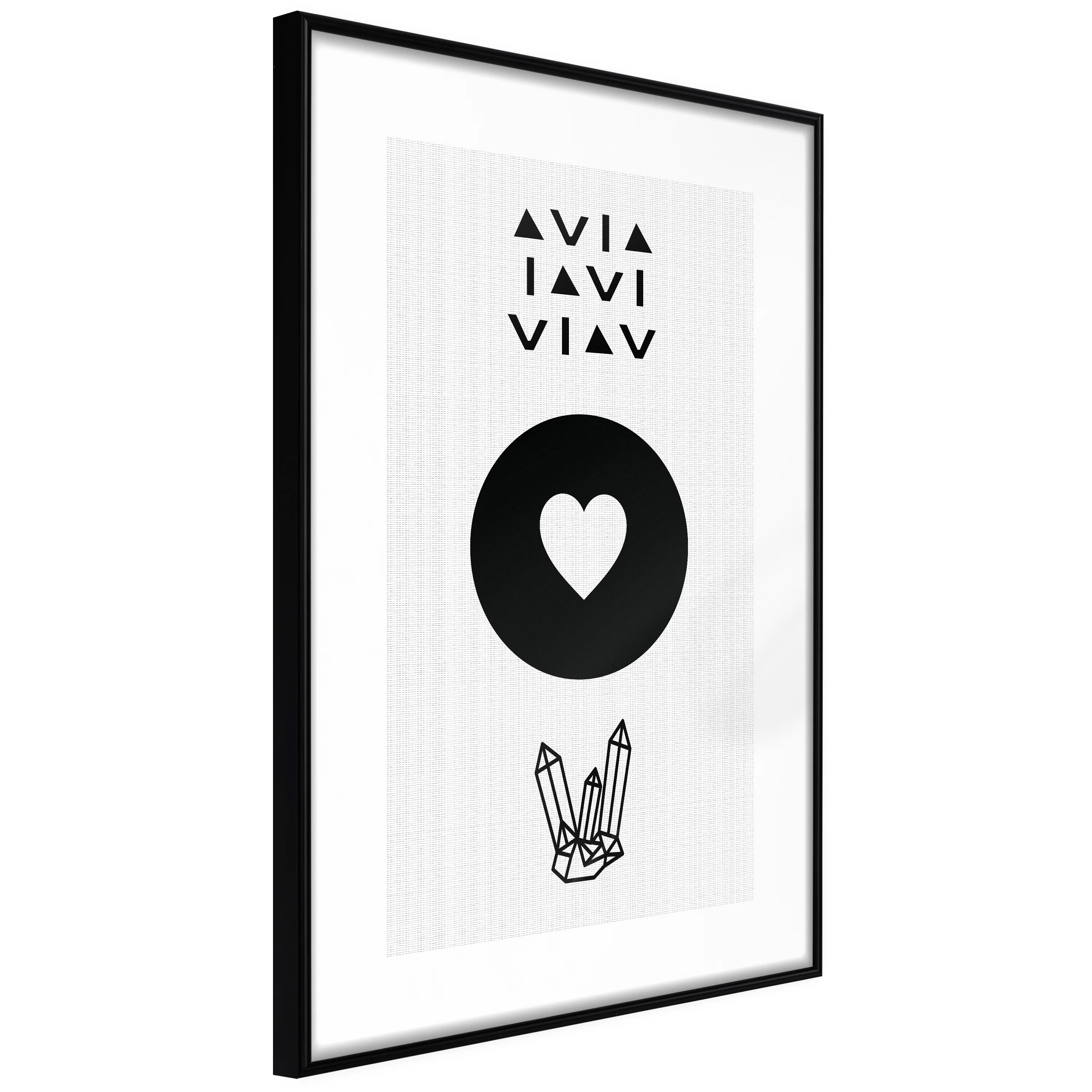 Poster Artgeist Affisch Heart and Crystals