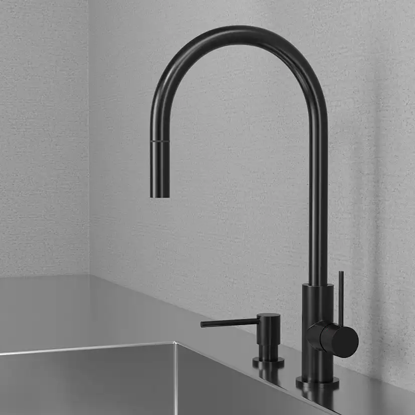 Köksblandare Scandtap Steel Accent med Utdragbar Pip