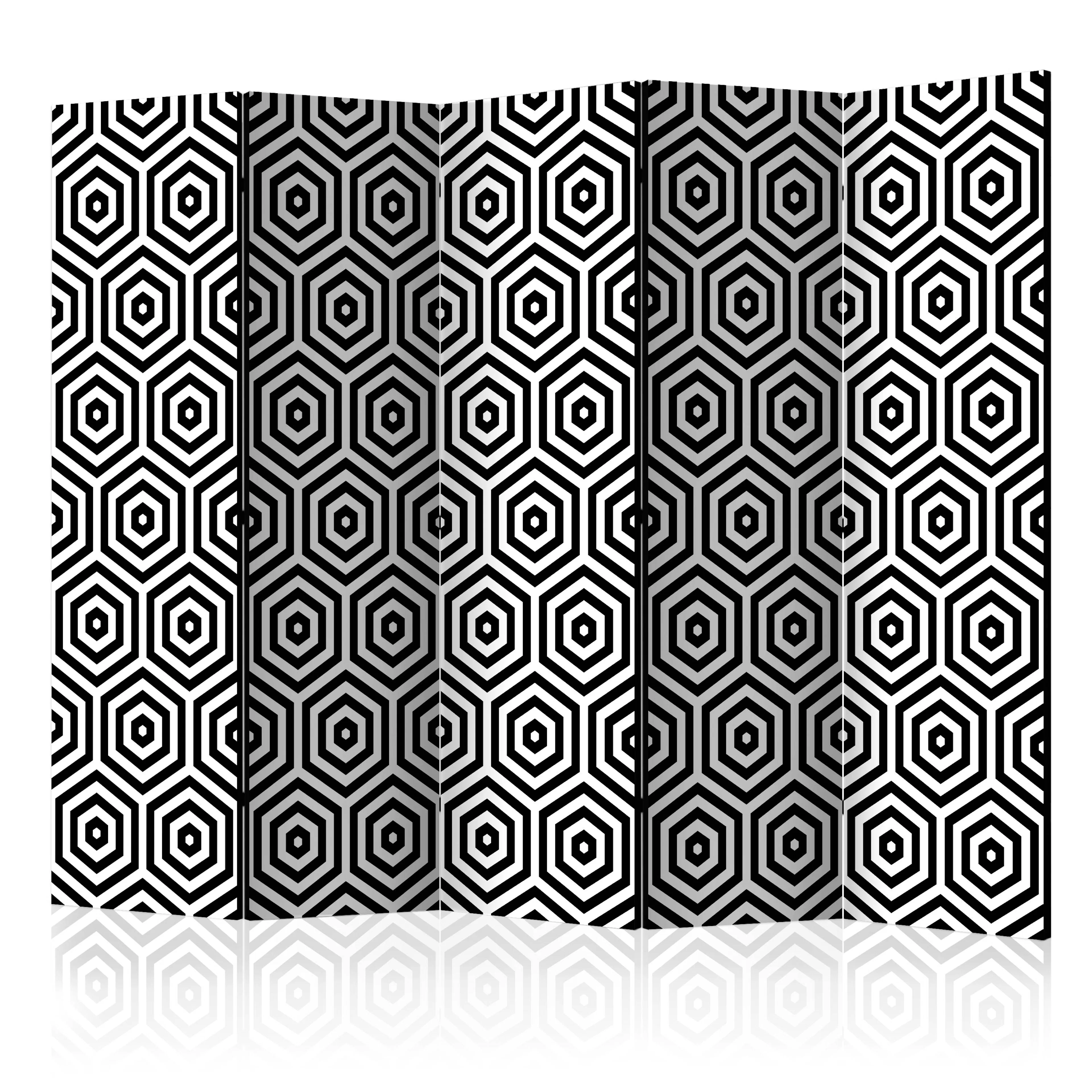 Rumsavdelare Arkiio Black and White Hypnosis II 225x172 cm