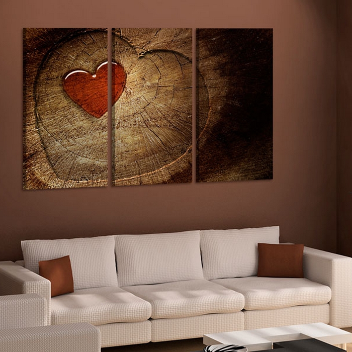 Tavla - Gammal kärlek rostar inte - 3 st 90x60 90x60 cm
