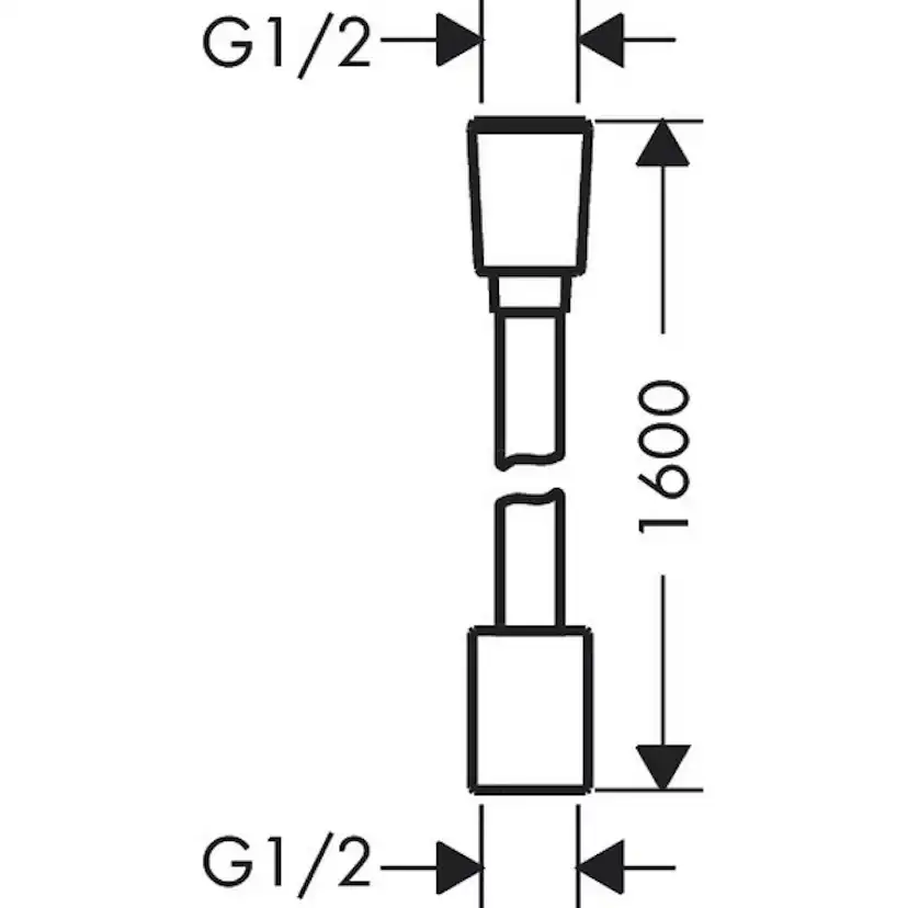 Textilduschslang Hansgrohe Designflex 160 cm