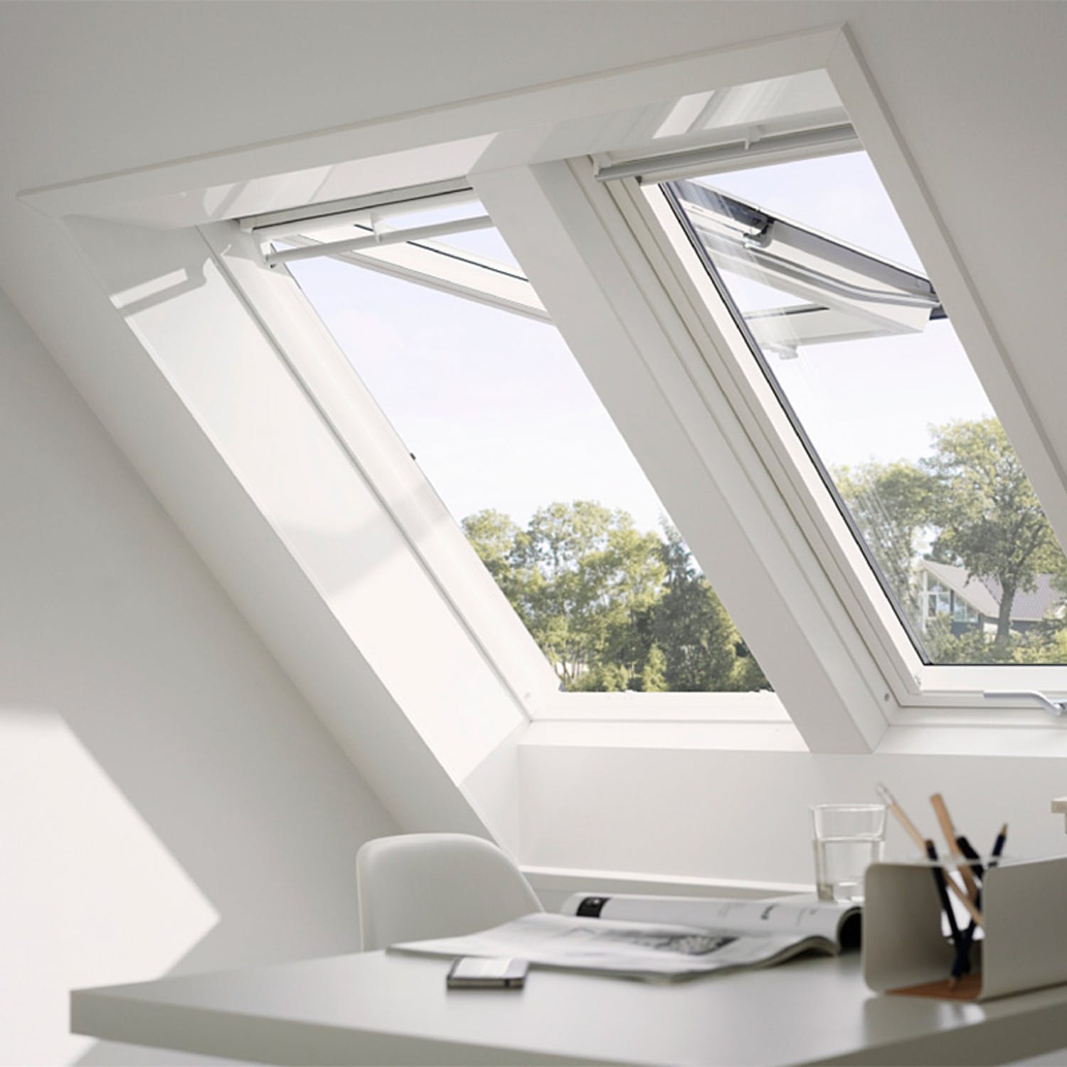 Takfönster Velux Topphängt med Pivåfunktion Paket Solo 2