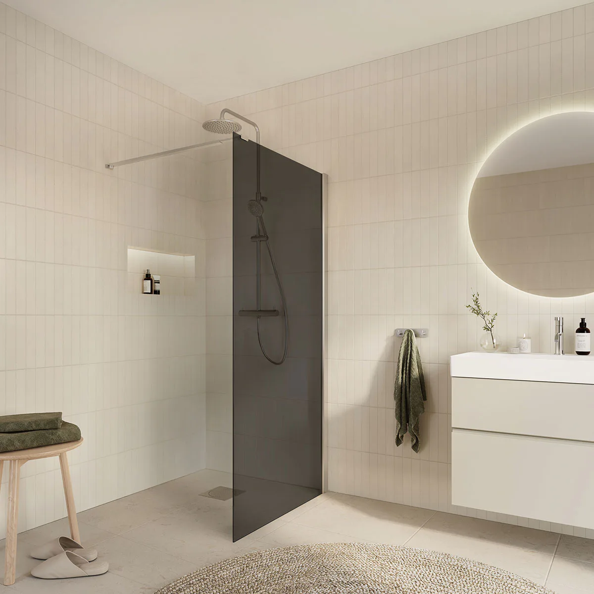 Duschhörn Arrow Round Tonat Glas