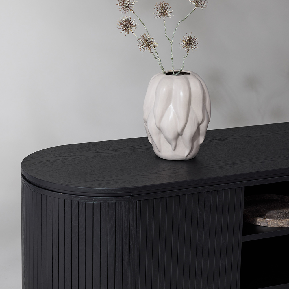 Mediamöbel Vind Fjällbacka Svart TV-Bänk/Sidobord MDF