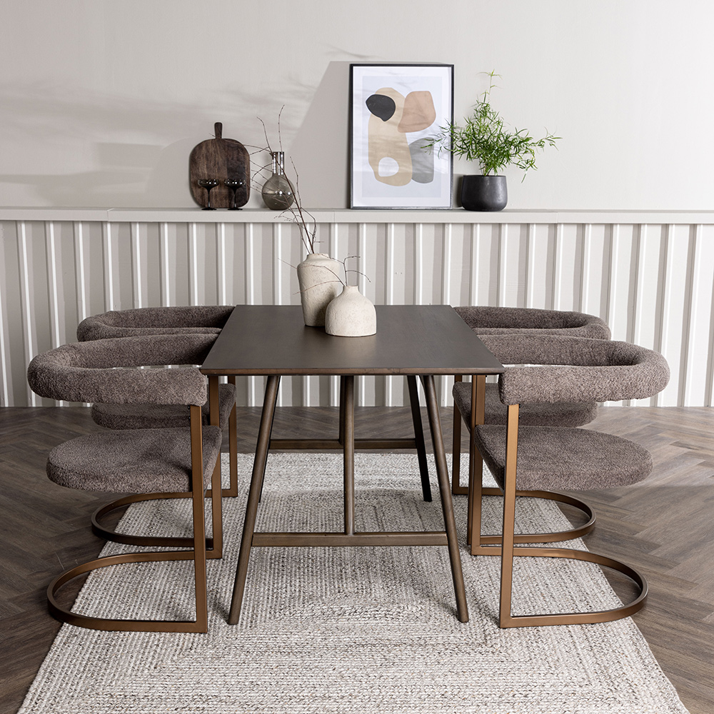 Matgrupp Venture Home Kaseidon med 4 st Morning stolar