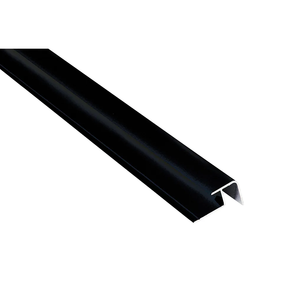 Hörnlist Fibo Utvändigt Alu Svart 3000 mm