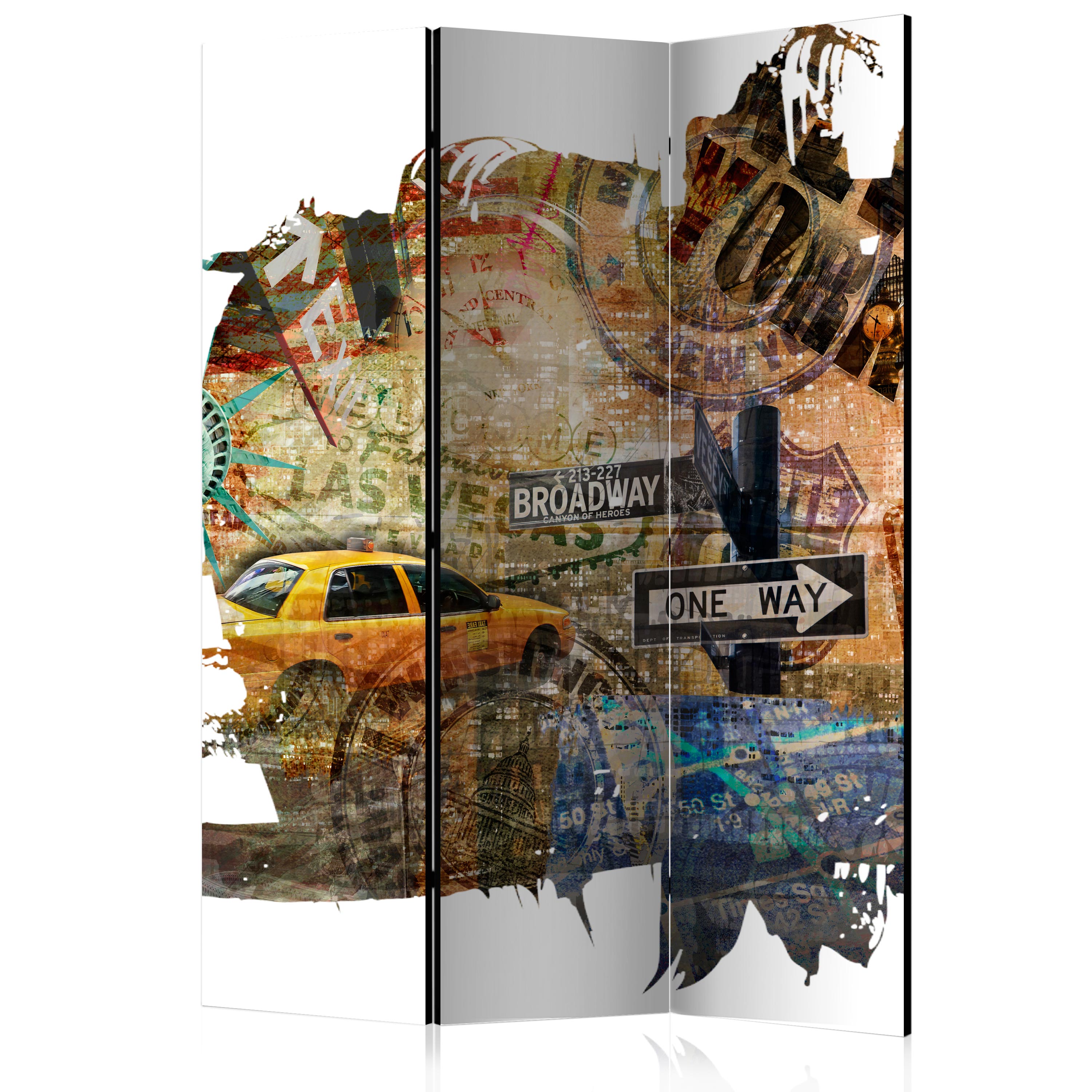 Rumsavdelare Arkiio New York Collage 135x172 cm