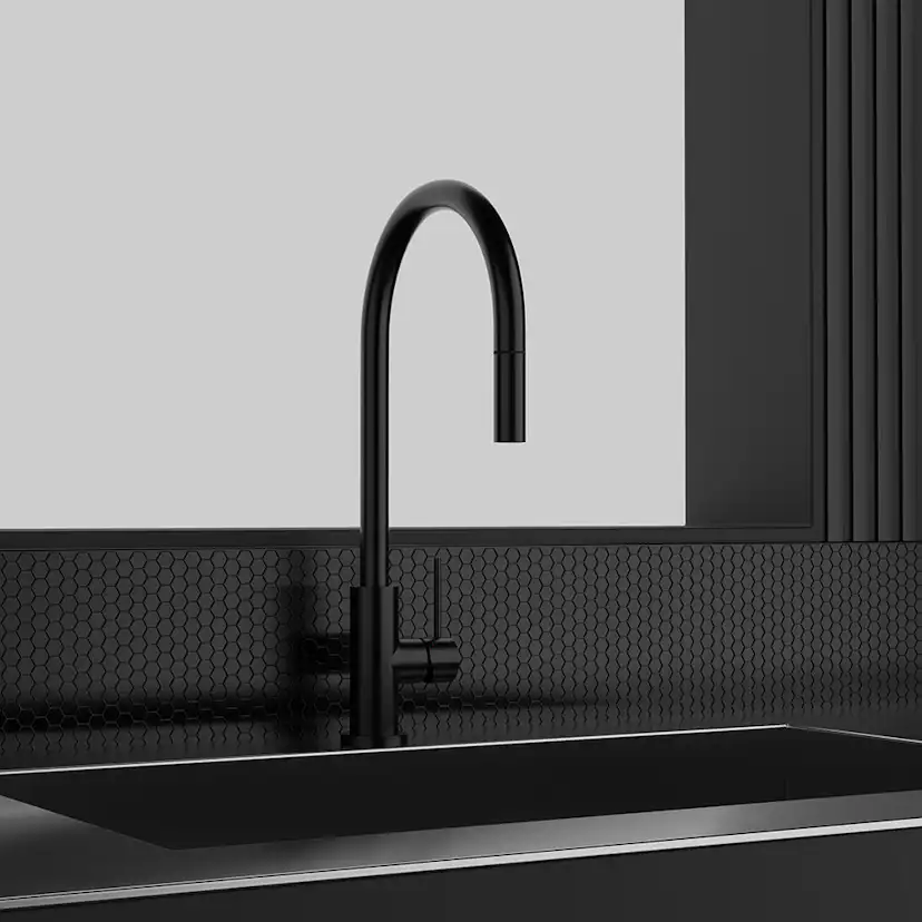 Köksblandare Scandtap Steel Accent med Utdragbar Pip