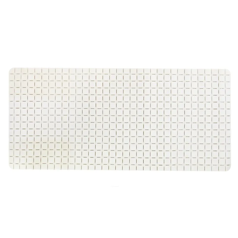 Halkskyddsmatta Spirella Quadro Premium Vit, 76x36 cm