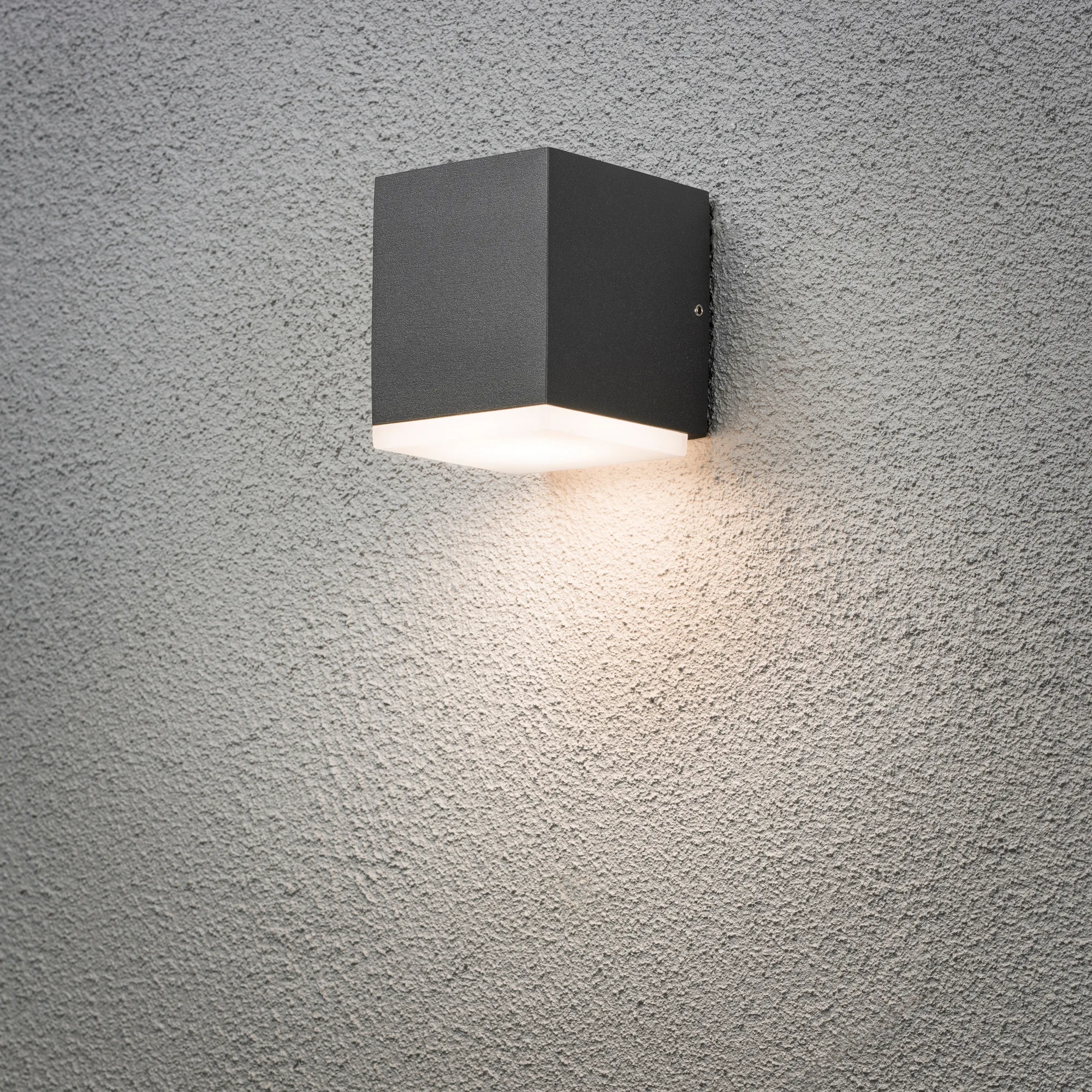 Vägglykta Gnosjö Konstsmide Monza Kub High Power LED