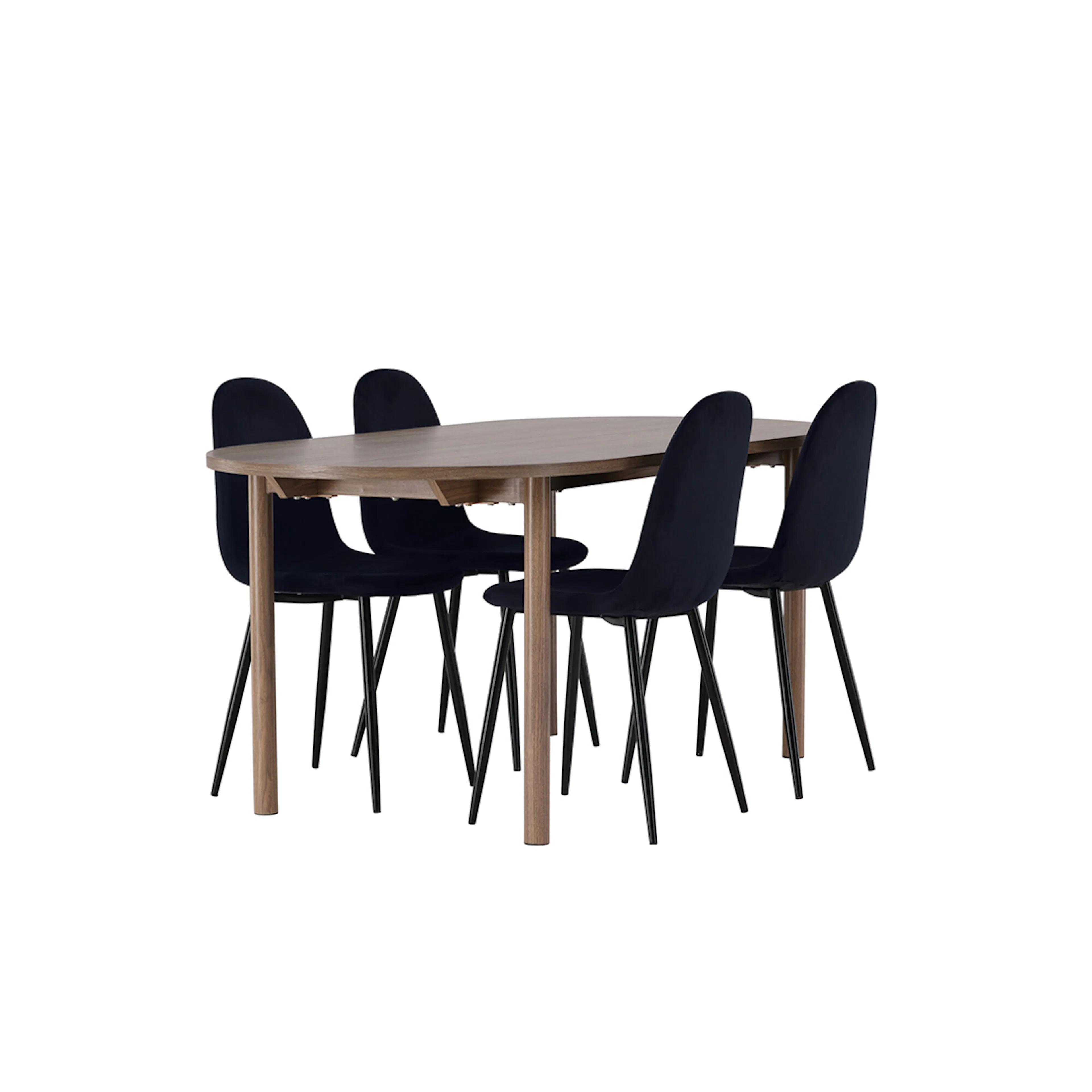 Matgrupp Venture Home Andy Ø120 cm med 4st Polar Matstolar