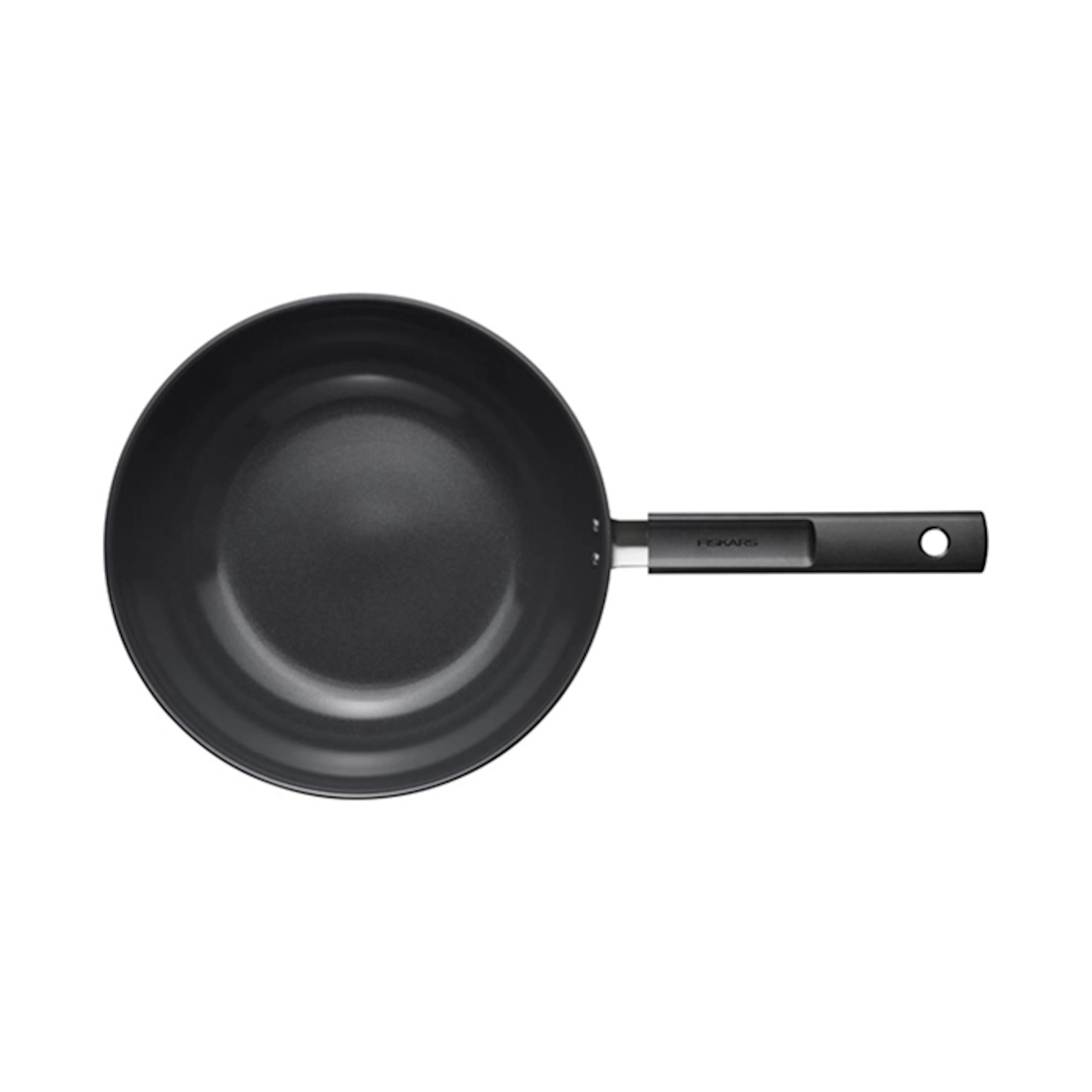 Wokpanna Fiskars Hard Face 4,5 L 28 cm Non-Stick Beläggning och Silikonlock
