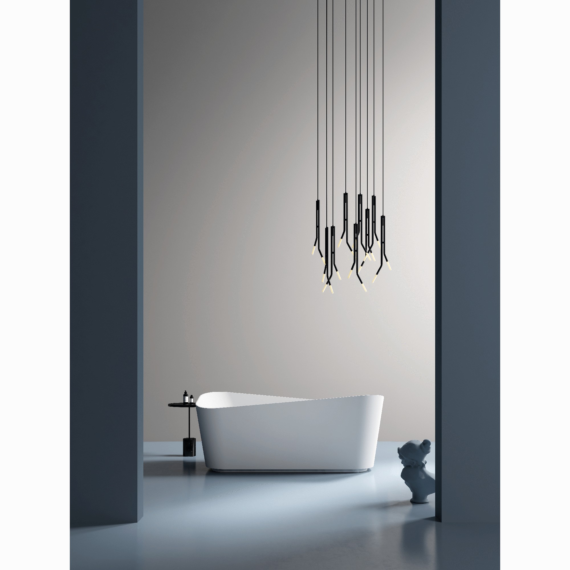 Badkar NOURK Bend Fristående 1700 mm