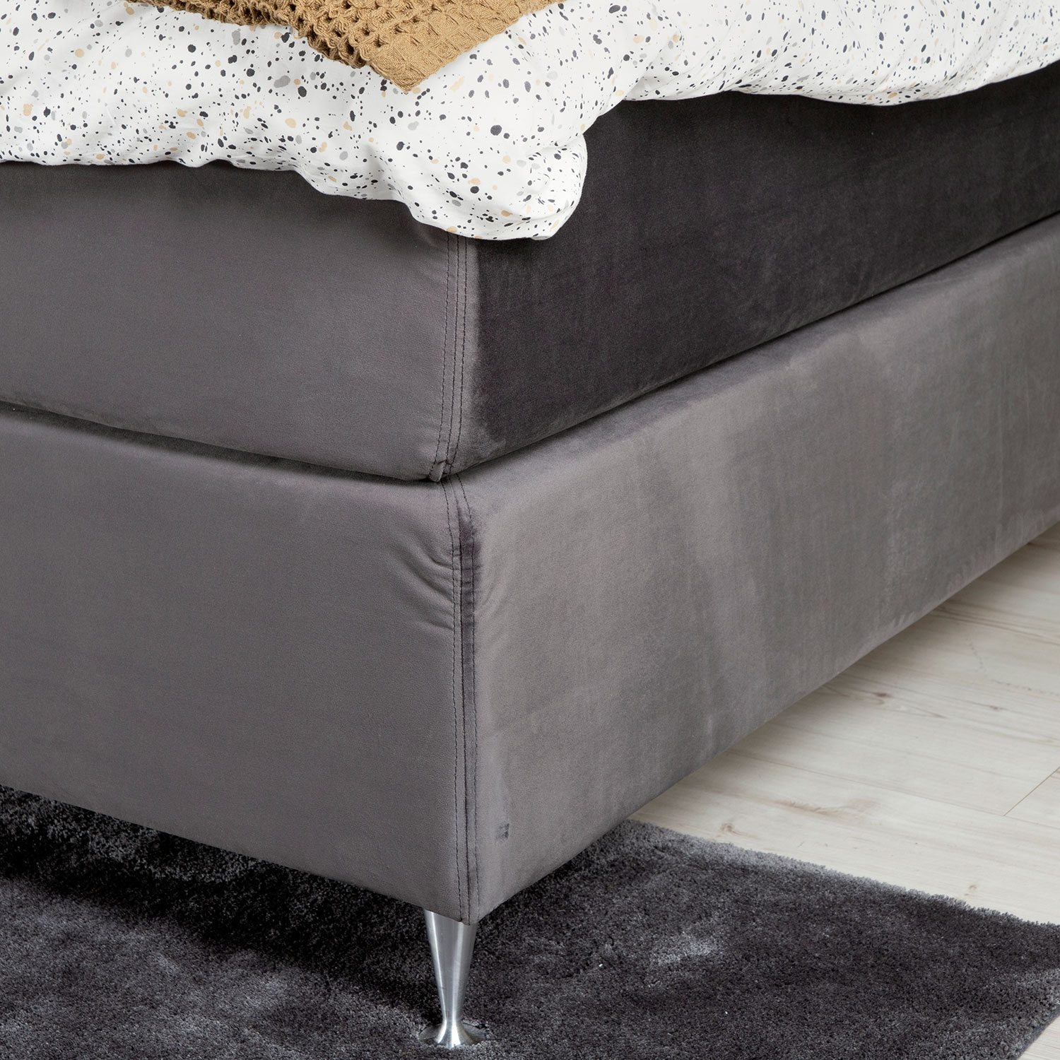 Kontinentalsäng Venture Home Furudal i Sammet