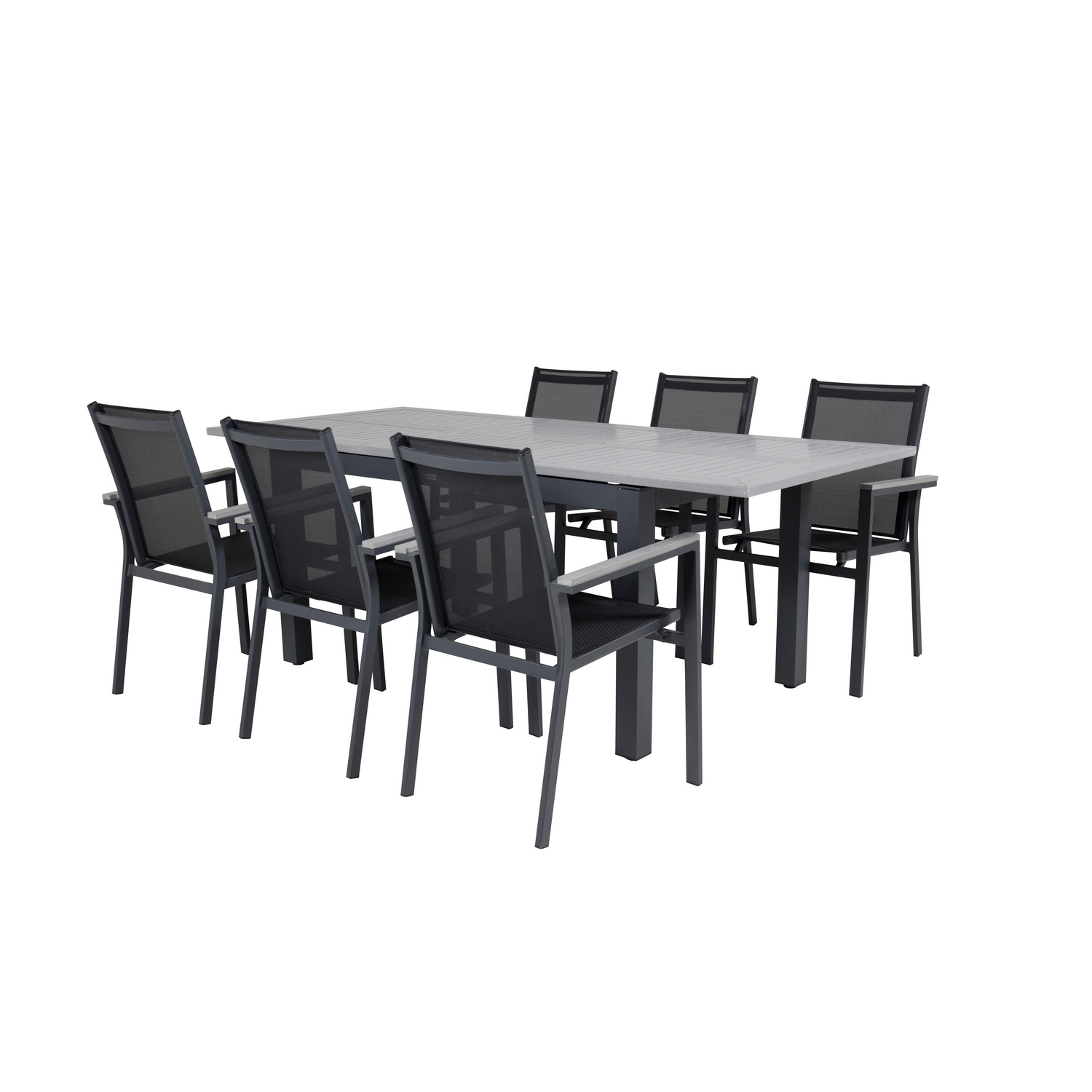 Matgrupp Venture Home Aleyna 160/240 med 6 Pincy Stolar