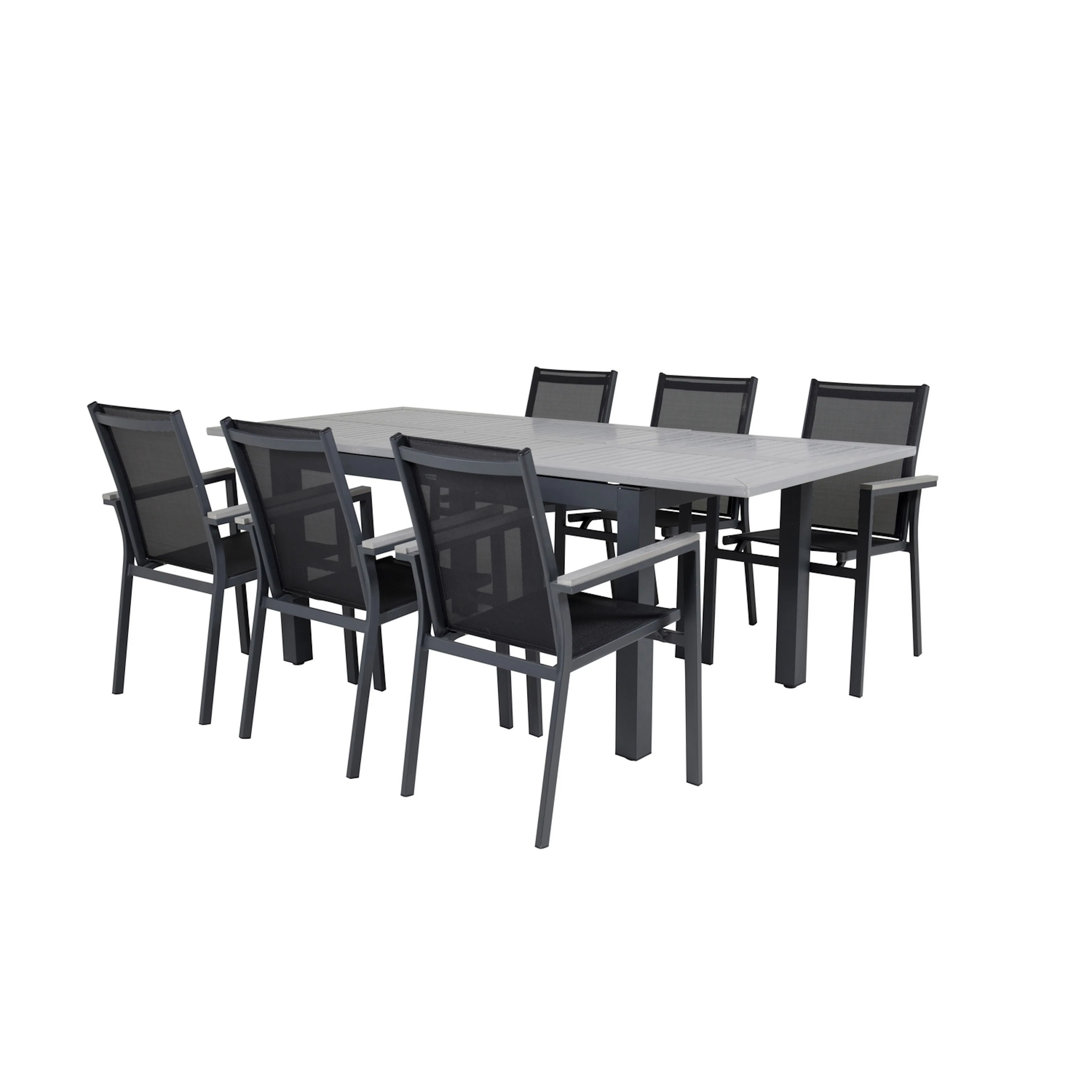 Matgrupp Venture Home Aleyna 160/240 med 6 Pincy Stolar