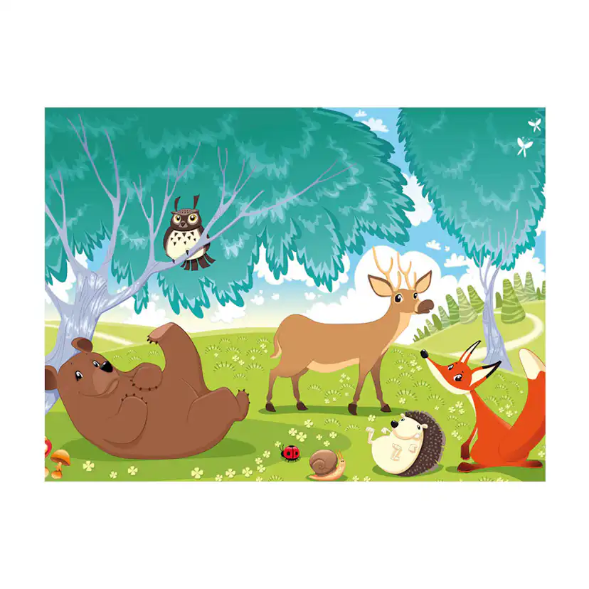 Fototapet Arkiio Djuren I Farthing Wood