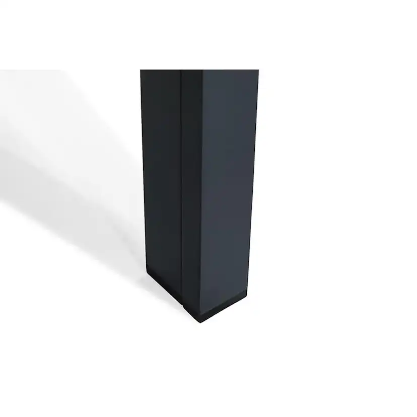 Trädgårdsbord Comfort Garden Tunis, Svart Förlängningsbart Utebord 90x160-220 cm i Aluminium/Aintwood