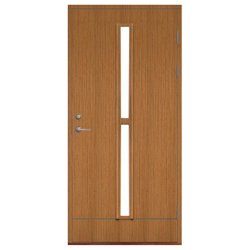 Ytterdörr SnickarPer 10G Venedig Teak Klarglas