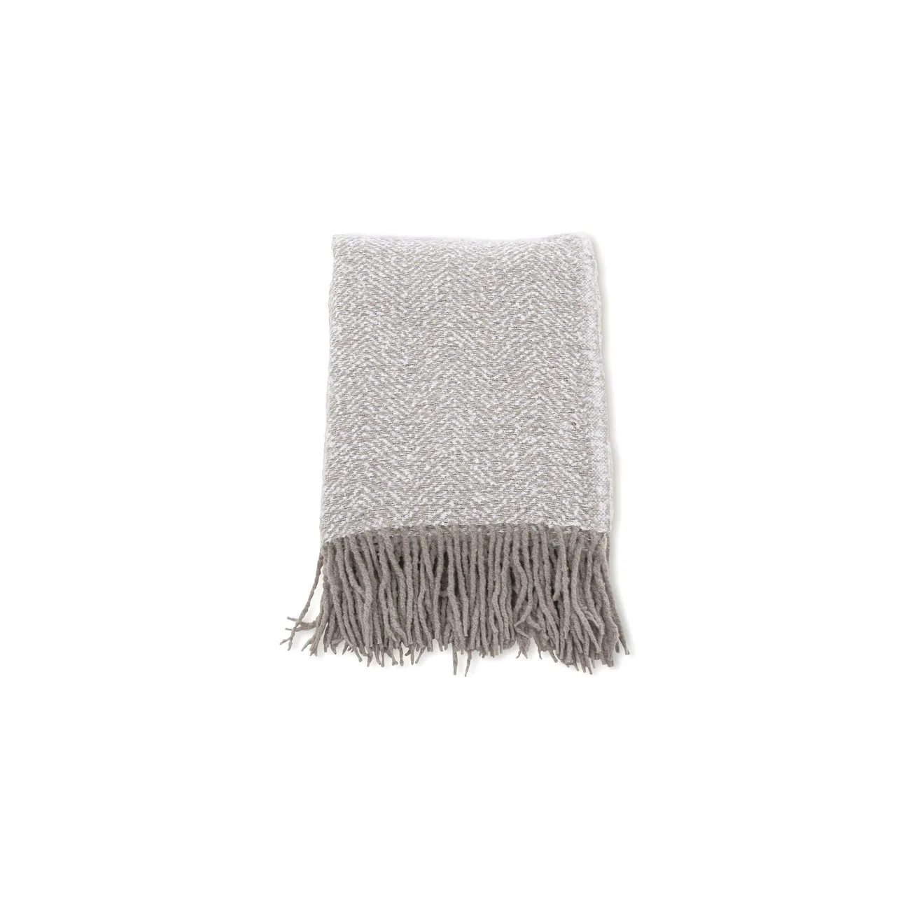 Toby Throw Polyester - Grey / White - 130*170 Grå/Vit