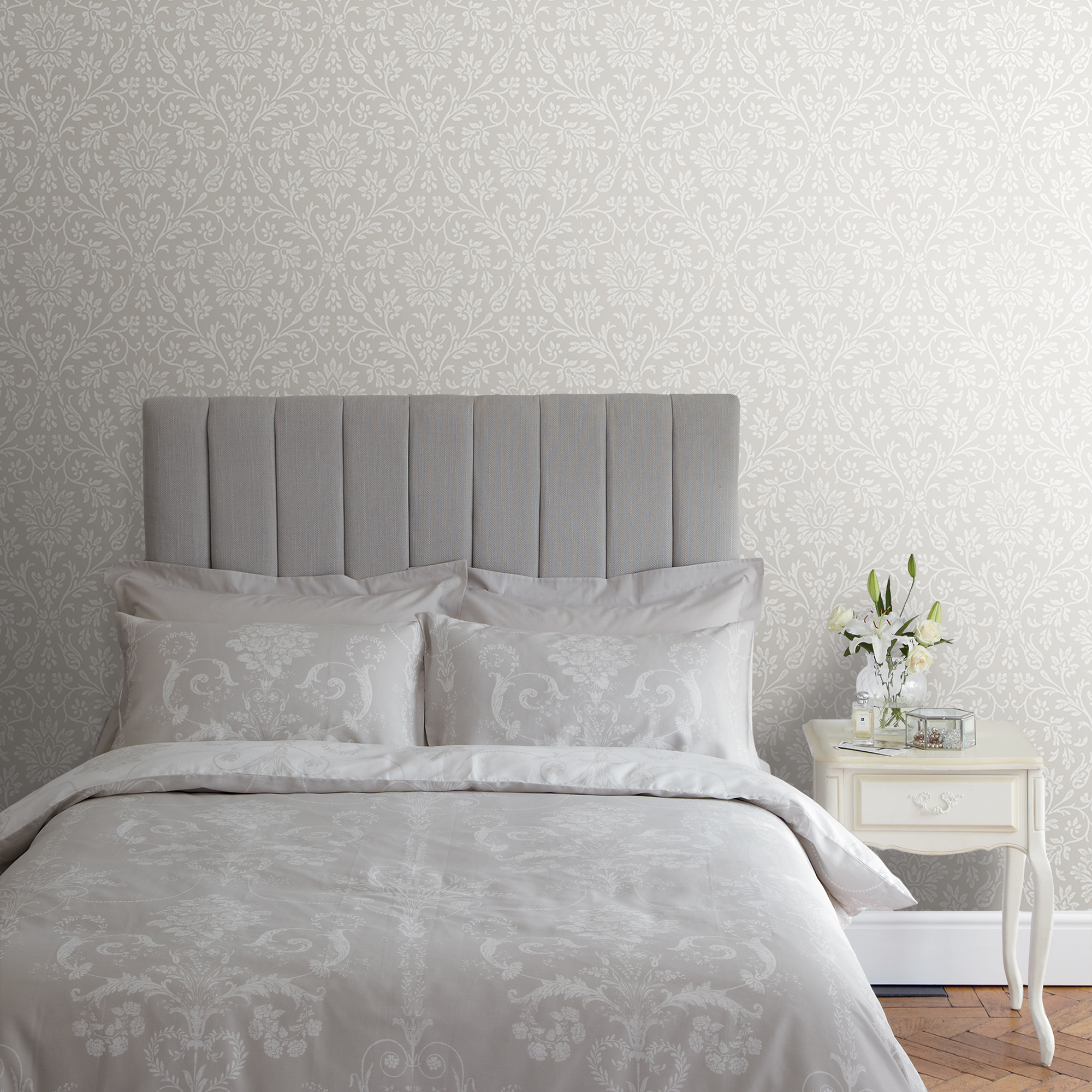 Tapet Laura Ashley Annecy Dove Gra