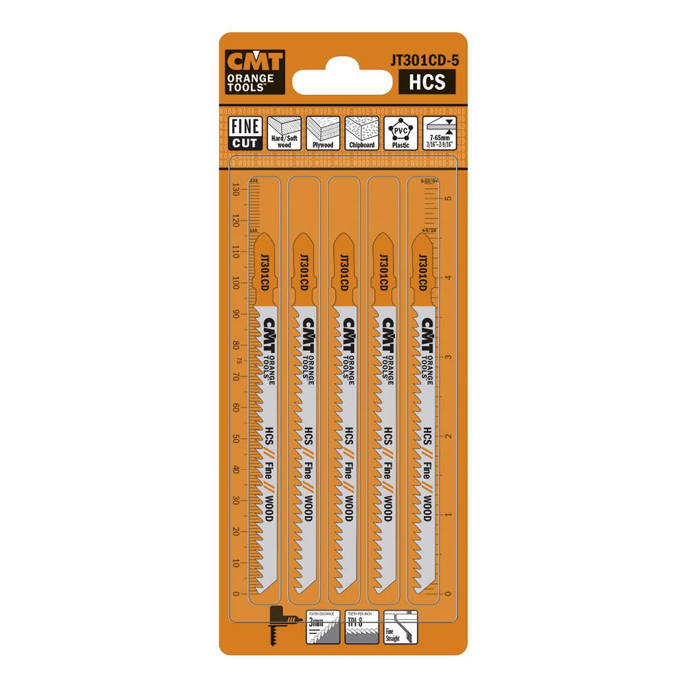 Sticksågblad CMT Orange Tools Trä 90mm HCS Fine 5 st