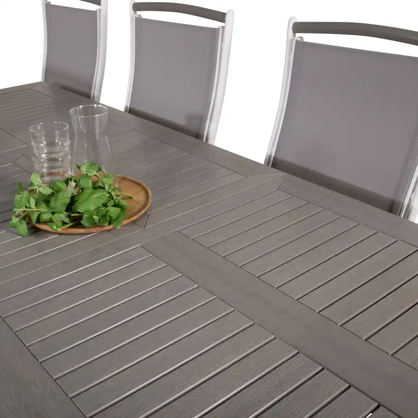 Matgrupp Venture Home Aleyna 160/240 med 8 Stolar