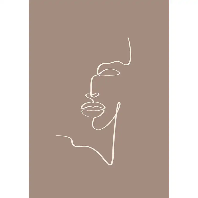 Posters Venture Home Siluette Brun