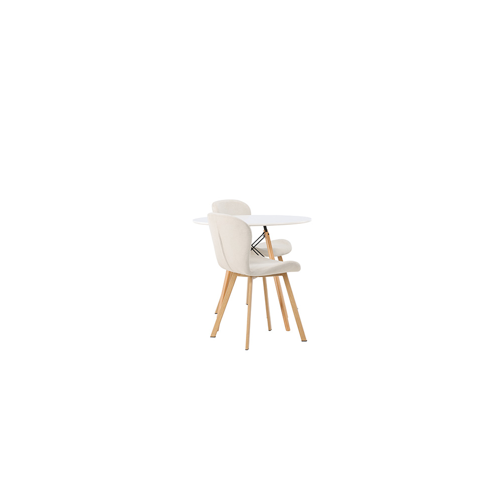 Matgrupp Venture Home Danburi Ø60 cm med 2 st Lilja stolar