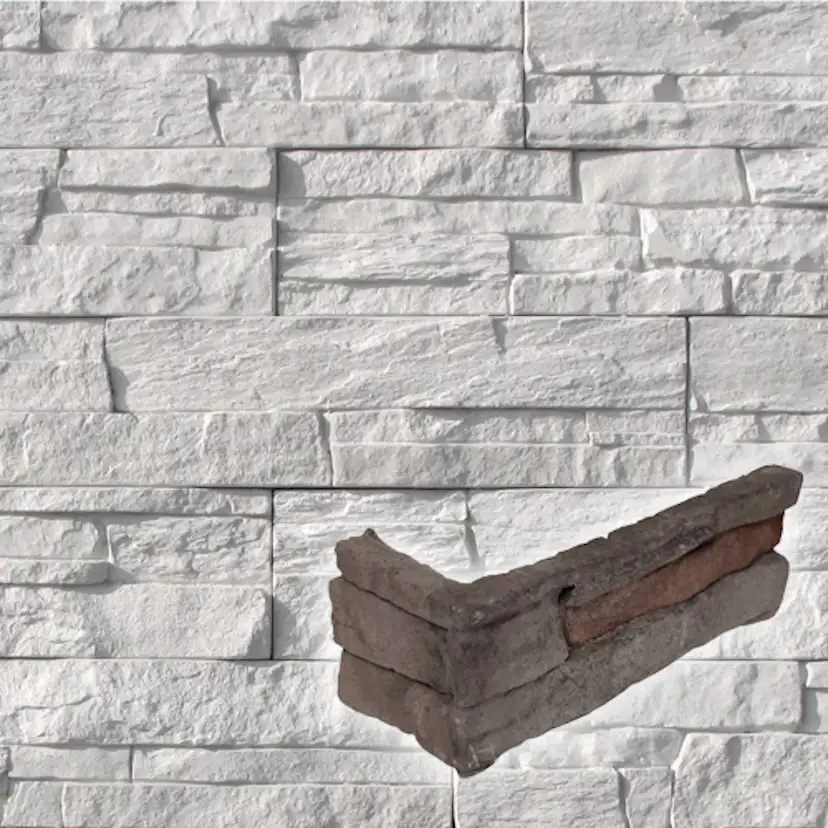 Väggsten ArtStone Hörnsten Profit Rustic Stone White