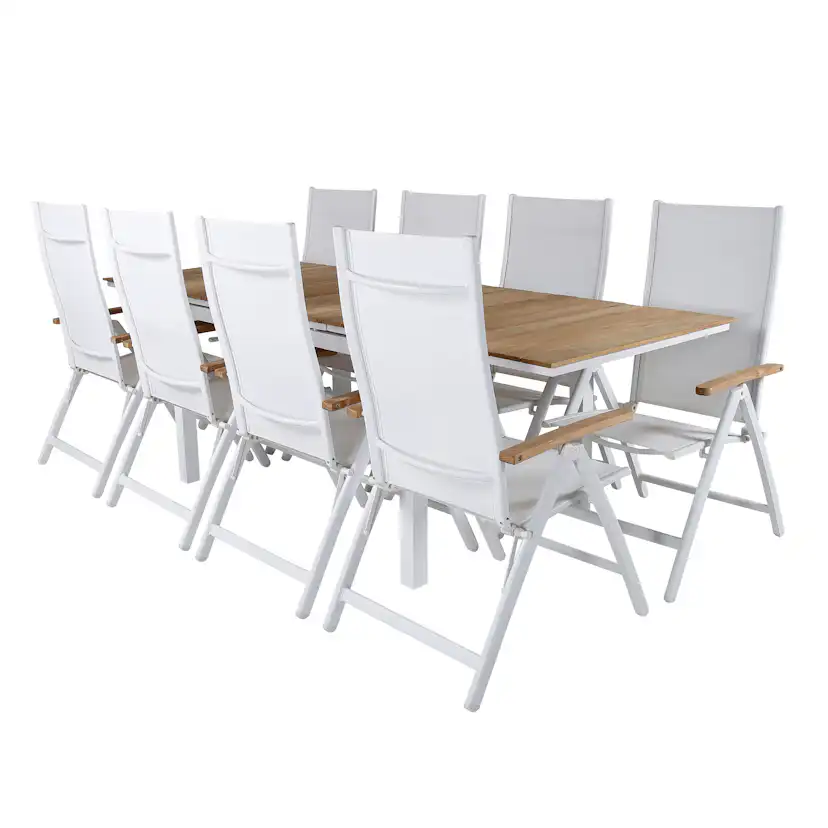 Matgrupp Venture Home Mendi med 8 Pave Stolar