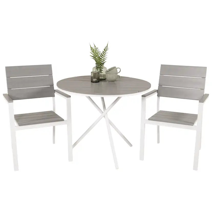 Cafégrupp Venture Home Pincy Ø 90 med 2 Lova Stolar