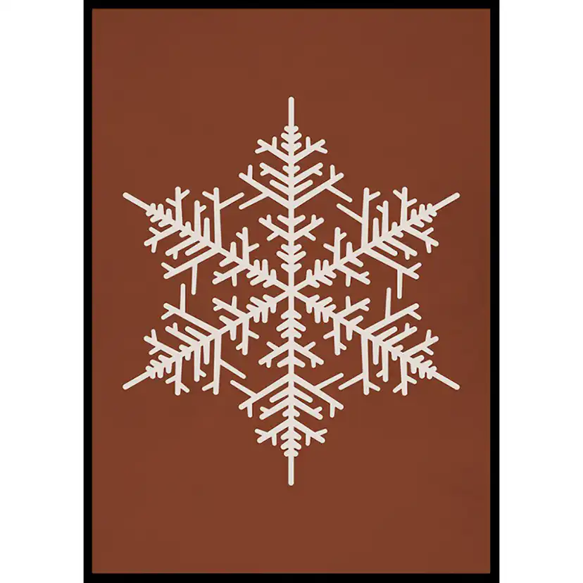 Poster Gallerix Snowflake WB