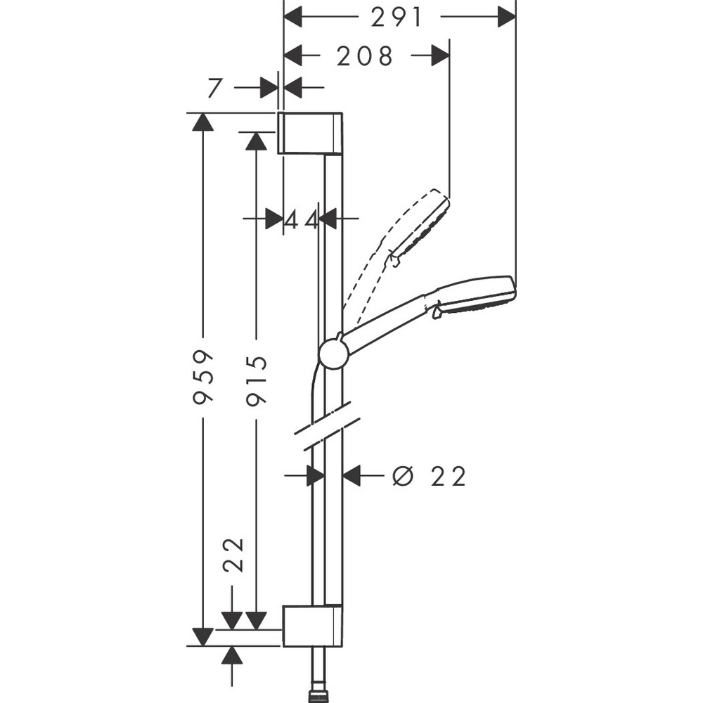 Duschset Hansgrohe Crometta 100 Multi