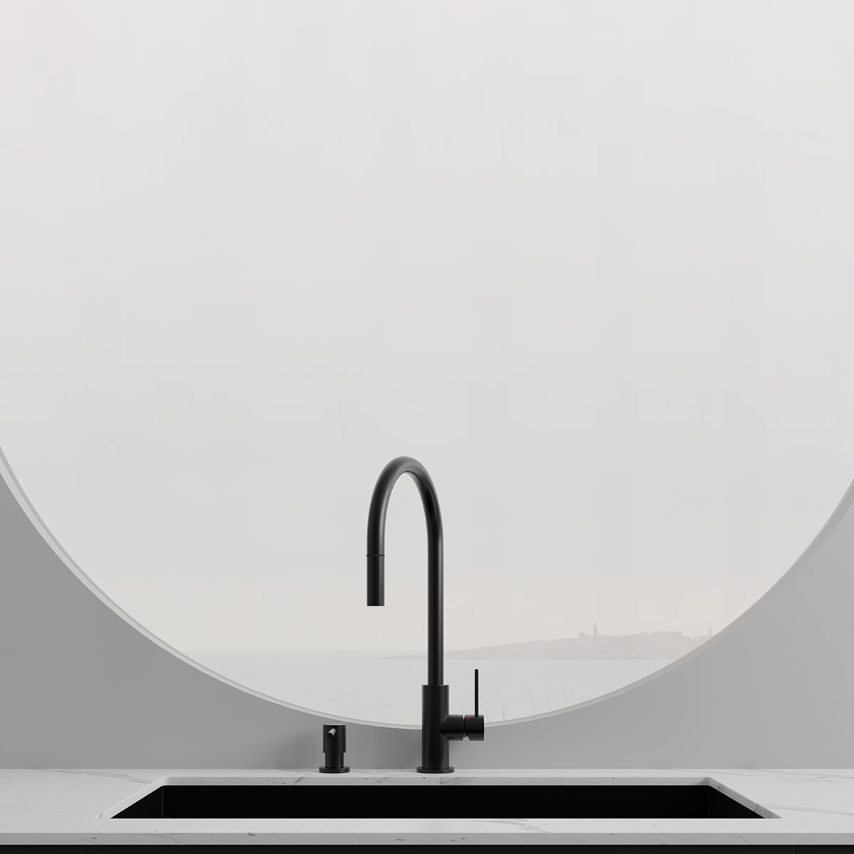 Köksblandare Scandtap Steel Accent med Utdragbar Pip