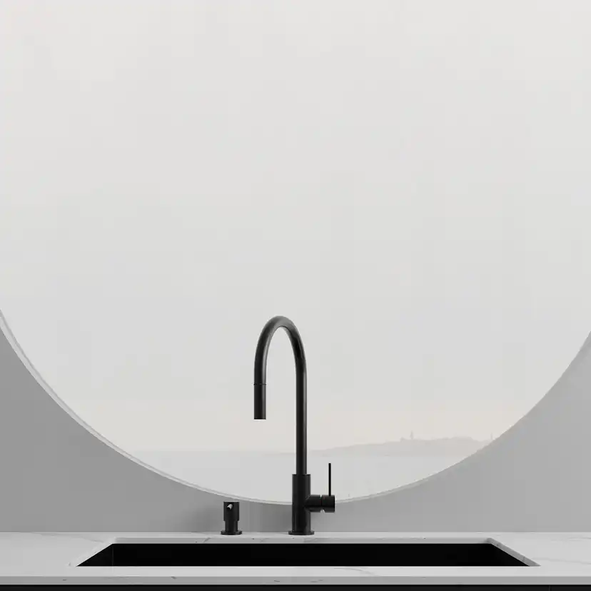 Köksblandare Scandtap Steel Accent med Utdragbar Pip