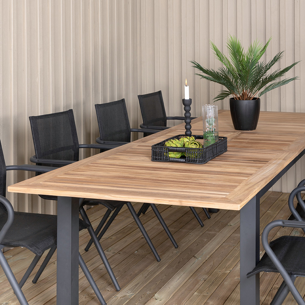 Matgrupp Venture Home Perla med 8 Aspen Matstolar