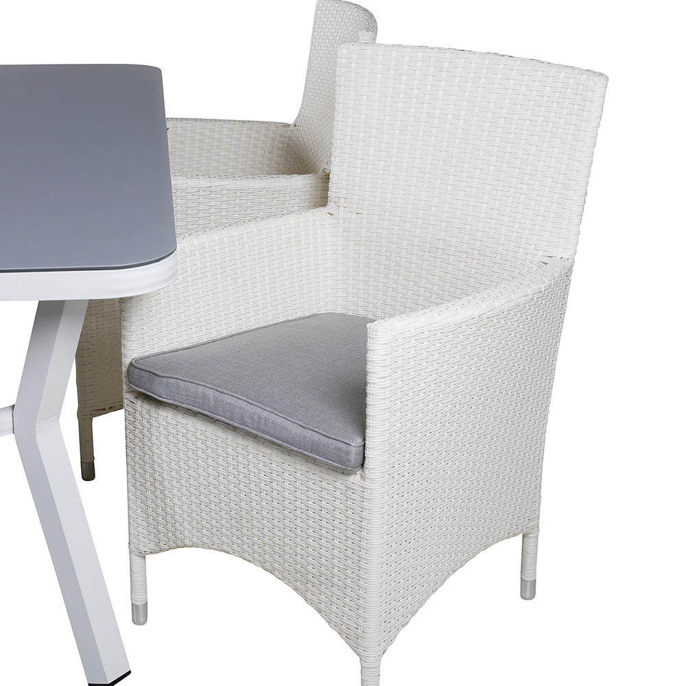 Matgrupp Venture Home Vyn med 4 Mani Karmstolar