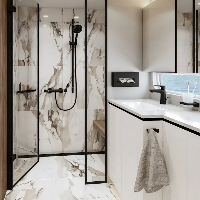 Hansgrohe AddStoris Hörnhylla Mattsvart Mattsvart