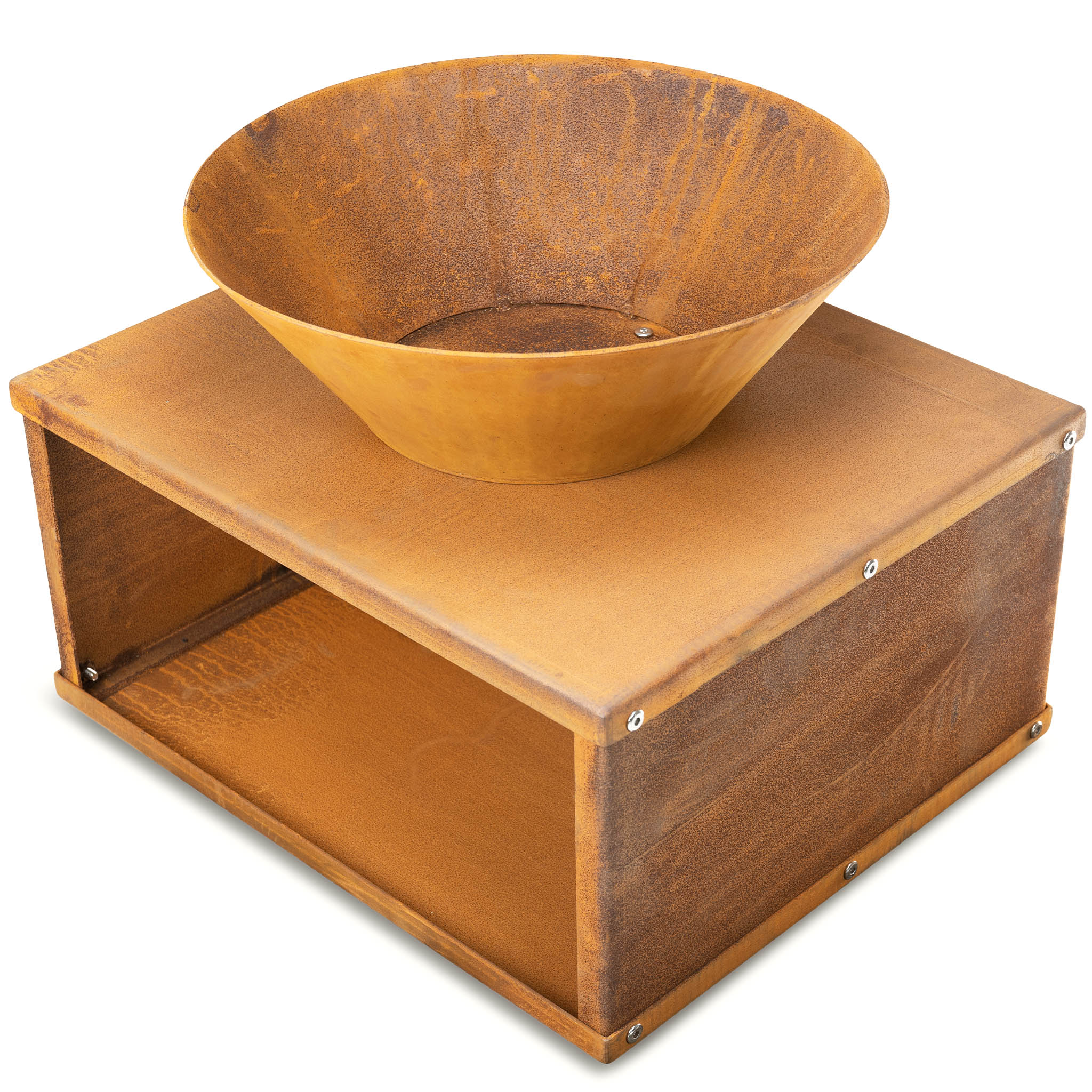 Eldstad Lyfco Cortenstål Skål med Bord