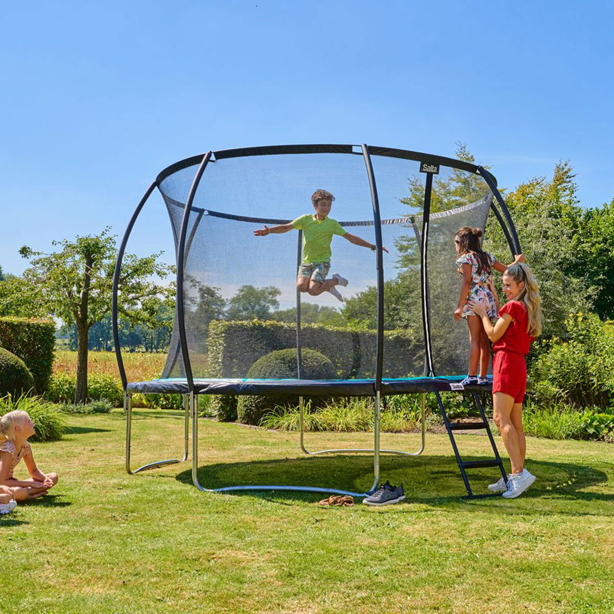 Studsmatta Salta Cosmos Trampolin Ø4,3m Svart
