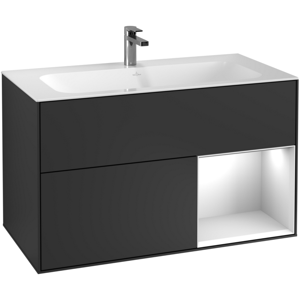 Tvättställsskåp Villeroy & Boch Finion med 2 Lådor och Hylla för Inbyggt Tvättställ