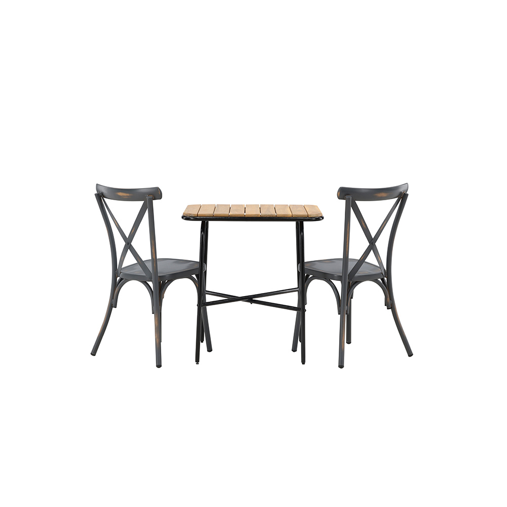 Cafégrupp Venture Home Holmbeck Bord med 2 Tablas Stolar