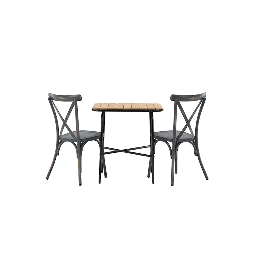 Cafégrupp Venture Home Holmbeck Bord med 2 Tablas Stolar